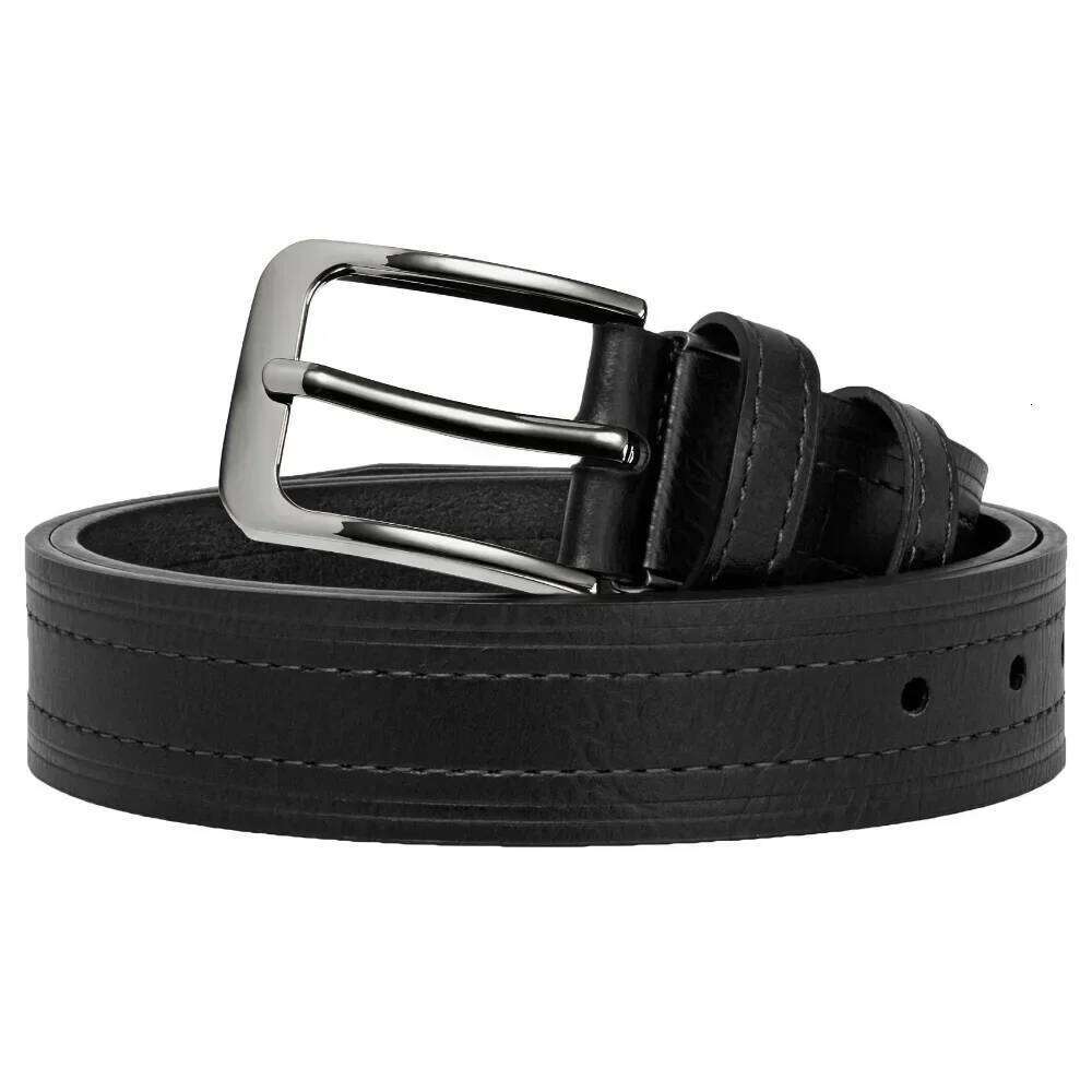 Leather Fashion Classic Metal Pin Buckle Casual Cowhide Men's Vintage Jean's Belts Gifts Belt for Women Y260225