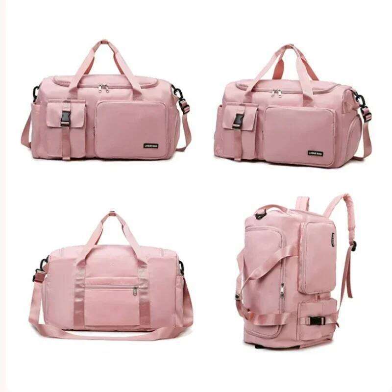 Sports Gym Dry Wet Handbags For Women Female Swimming Shoulder Crossbody Fitness Outdoor Travel Bag Weekender Duffel Y260225