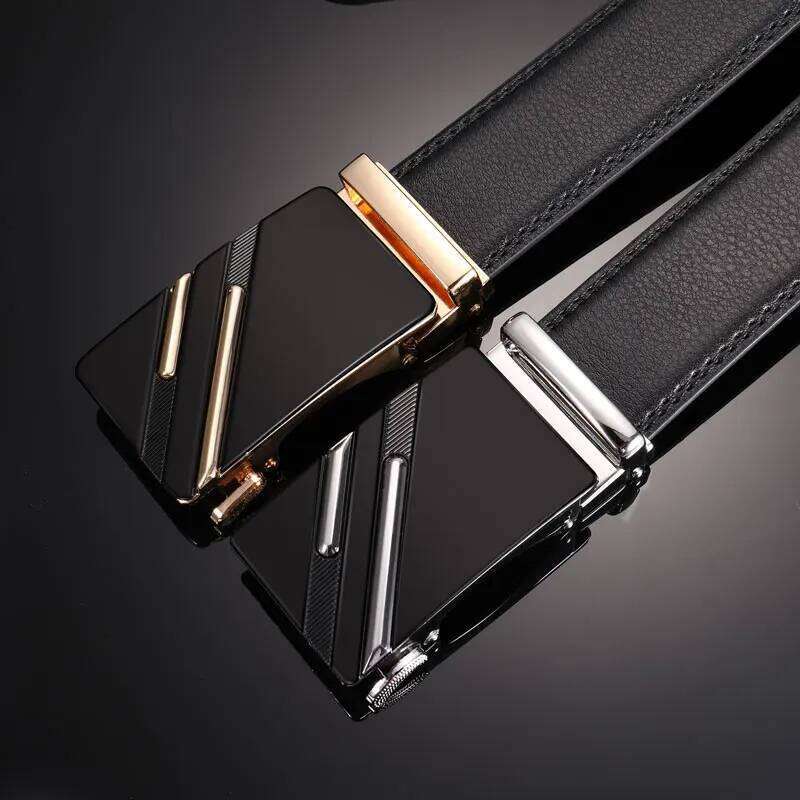 Belt men with smooth automatic buckle, high-end belt for men's business, leisure, middle-aged and young pants Y260225