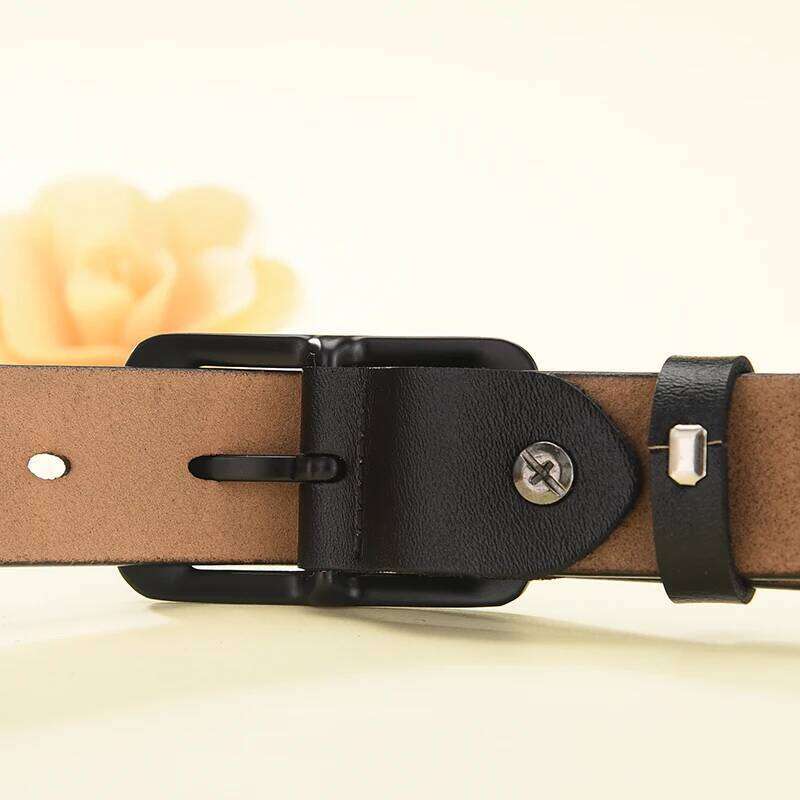 Women's Belts New Designer Fashion Genuine Leather Brand Straps Female Waistband Pin Buckles Fancy Vintage for Jeans Y260225