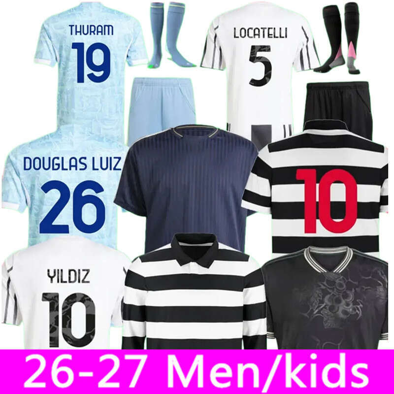 Juven soccer jersey 25 26 football shirt Kit JUVE top men kids Player fourth 4th YILDIZ OPENDA BREMER 2025 2026 J.DAVID THURAM CAMBIASO VLAHOVIC F.CONCEICAO