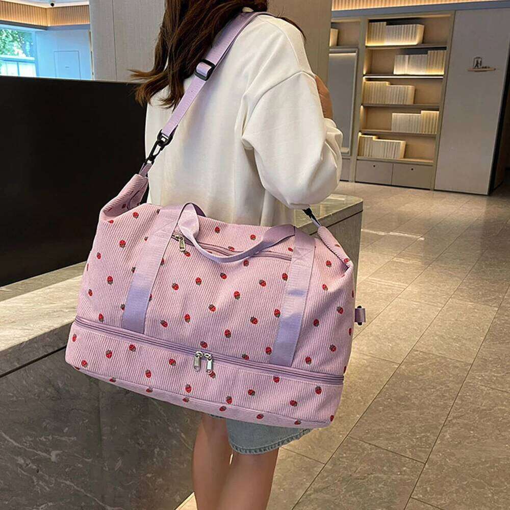 Travel Duffle Sport Gym with Shoe Compartment Weekender Luggage Bag for Women Girls Y260225