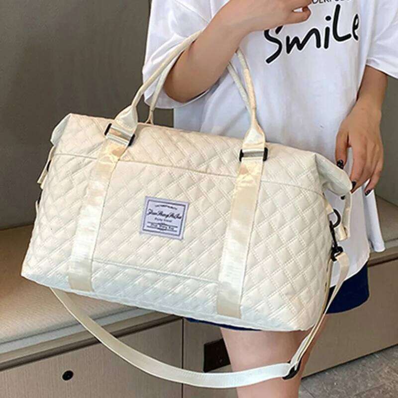 Carry On Travel Bag Large Capacity Weekender Overnight Duffle with Shoe Compartment Sports Fitness Bags Handbag for Women Y260225