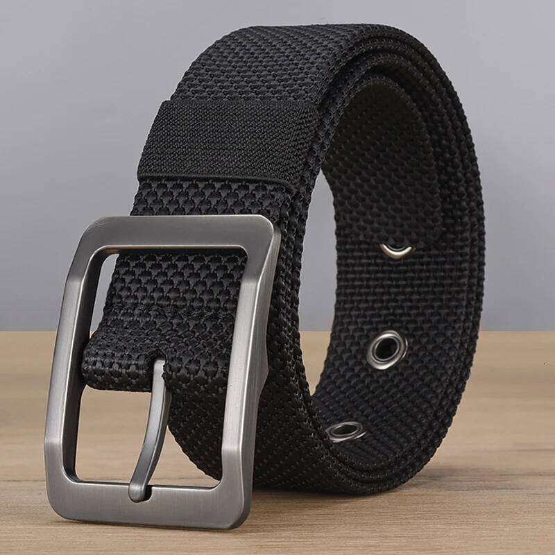 Fashion Men's Alloy Needle Buckle Student Versatile Trendy Outdoor Sports Belt Y260225
