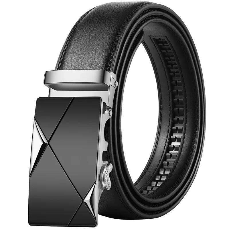 Men's Automatic Buckle for Big Men, Extra Long Size 140 150 160 170cm, Oversized Faux Leather Dress Casual Belt Y260225