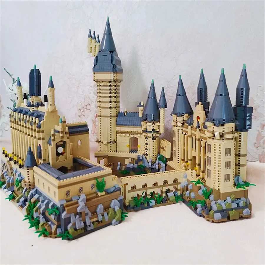 New Magic Hogwarts Castle Micro Building Blocks Street View Architecture Creative MOC Model Kit Kids Christmas Birthday Gifts X260311 - view 5