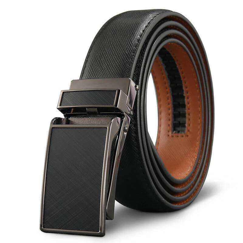 Belt Male Men's belt Genuine Leather Strap luxury brand Automatic Buckle For Men Belts Cummerbunds cinturon hombre Y260225
