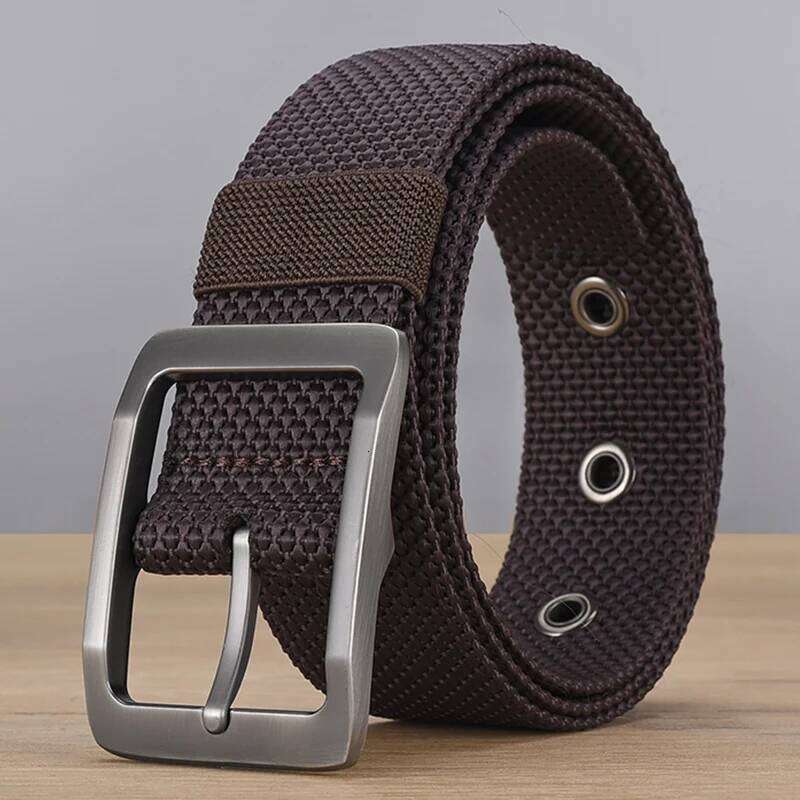 Fashion Men's Alloy Needle Buckle Student Versatile Trendy Outdoor Sports Belt Y260225