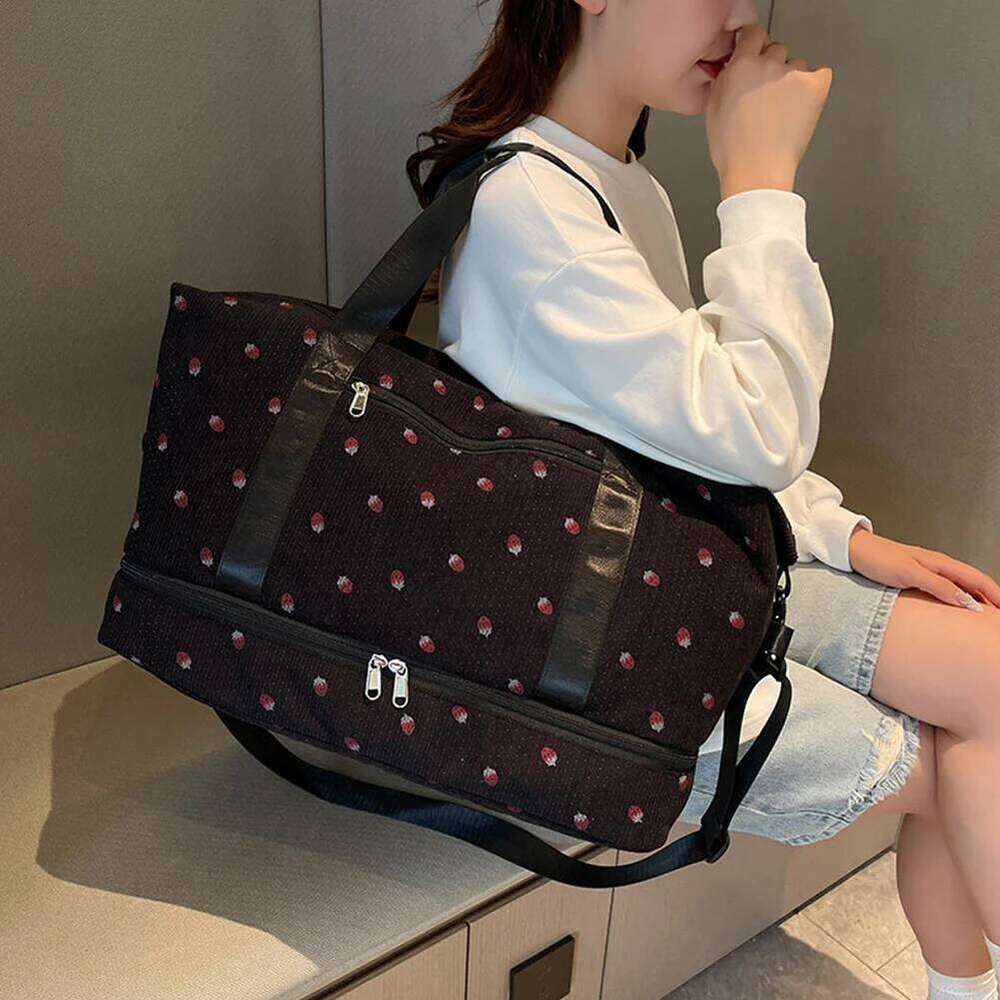 Travel Duffle Weekender with Shoe Compartment Overnight Luggage Bag for Women Y260225