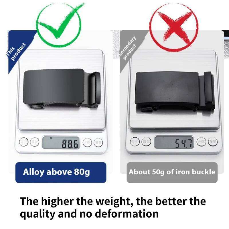 Automatic Buckle High Quality Brown/Black Genuine Leather Belts with Adjustable Ratchet Belt for Men Y260225