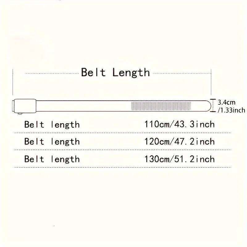 Fashion Men's Genuine Leather Automatic Buckle Ratchet Belt Random Adjustment Y260225