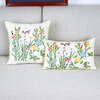 Cotton Embroidered European Pastoral Floral Cushion Cover 45x45cm Sofa Seat Home Decor Throw Pillow Case Living Room Decoration