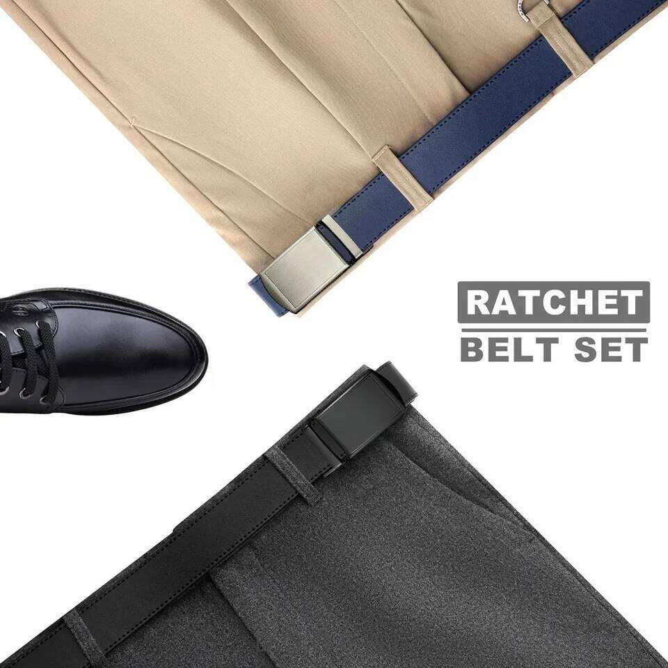 New Mens Genuine Leather Luxury of Men Male Metal Automatic Buckle Designer High Quality Waist Belt Black Y260225