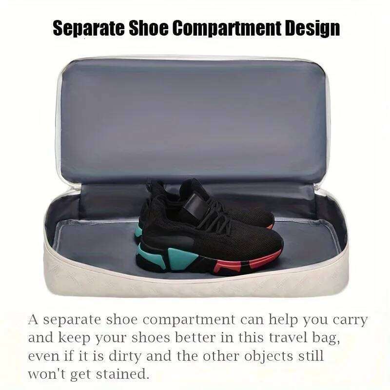 Lightweight Large Capacity Luggage Travel Duffle Gym Tote Shoulder Bag for Weekender Overnight & Sports Use Y260225