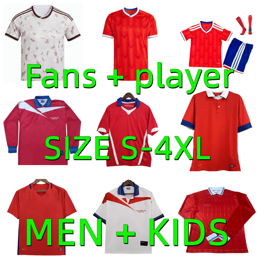 2026 2027 Chile Soccer Jerseys 1982 1995 1998 26 27 Retro 82 95 96 98 14 16 17 chilena ALEXIS VIDAL SUAZO NUNEZ CEPEDA brereton ARAVENA Zamorano Football Shirts Men kids