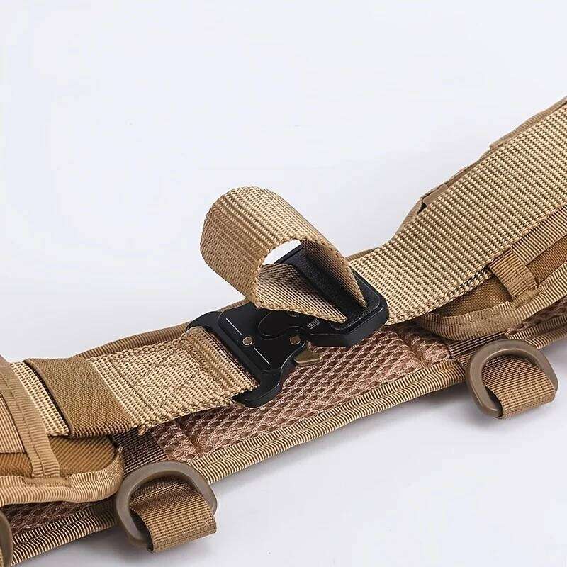 2025 Men's Outdoor Hunting Tactical Multi-Function Buckle Nylon High Quality Outdoors Sport Canvas Belt Y260225