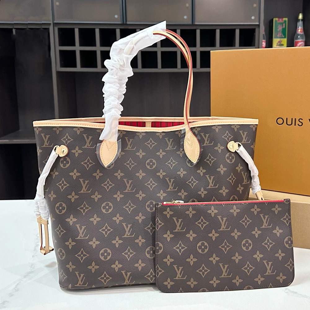 Luxury Designer Tote Bag For Women Classic Embossed Flower Leather Handbag Large Capacity Shoulder Crossbody Bag 2Pcs Set With Wallet Fashion Ladies Purse Clutch