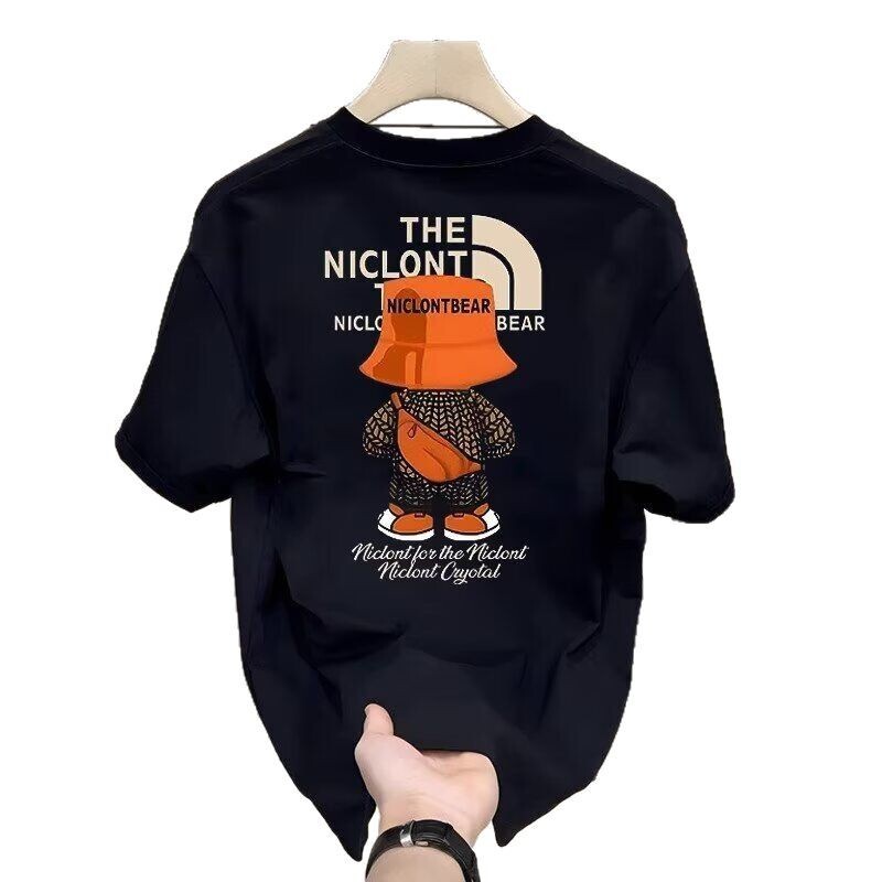 2026 New Designers 100% Cotton Men's Summer Short-sleeved Shirt - Loose Fit Luxury Casual Basic Shirt - Suitable For Daily Sports Wearing