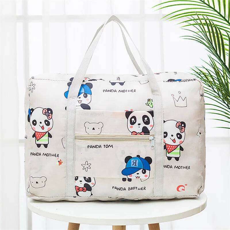 Oxford Foldable Duffel Organizer Weekend Hand Bags Portable Suitcases Large Travel Clothing Storage Bag Women's Tote Y260225