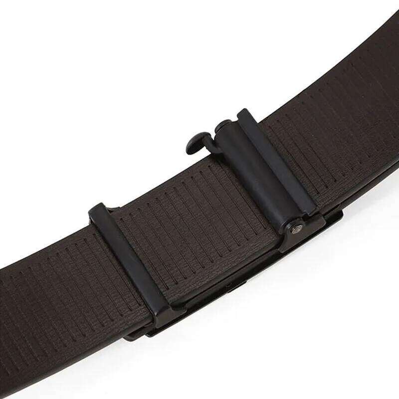 High-Quality Luxurious PU Men's Casual Fashion Toothless Automatic Simple Buckle Belts Y260225