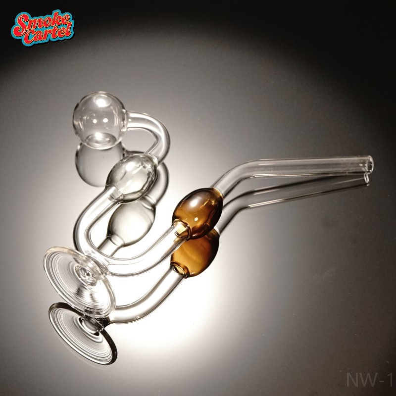 Hand Blown Water Dog Glass Oil Burner Pipe With Base For Smoking Water Pipes Unique Stylish Durable Hookah Accessories