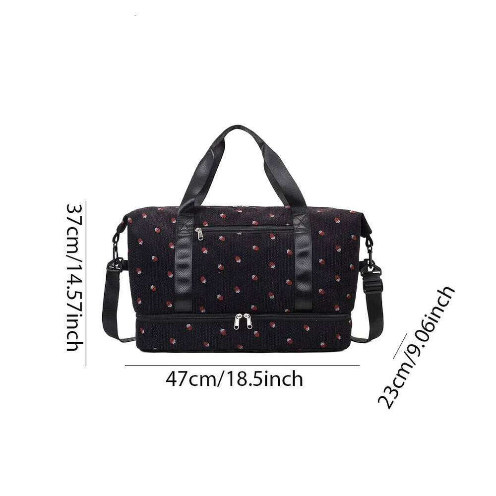 Travel Duffle Weekender with Shoe Compartment Overnight Luggage Bag for Women Y260225