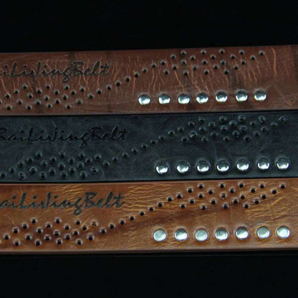 Fashion Wild Skirt Casual Pin Buckle Waistband Men Belts Pants Bands Leather Belt Y260225