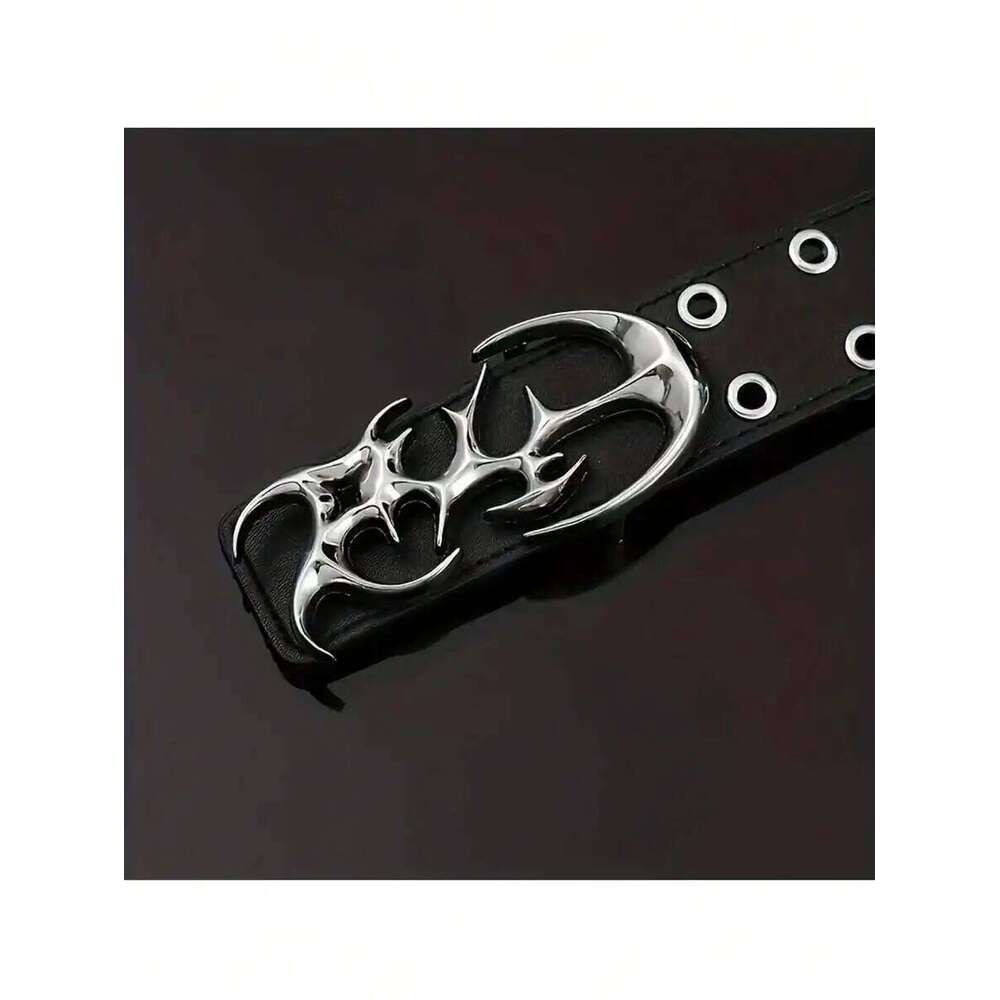 Genuine leather fashionable retro trend belts for jeans versatile rivet metal belt men Y260225