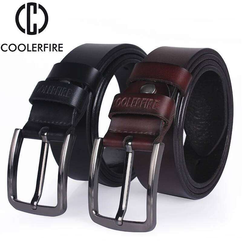 High quality genuine leather belt luxury designer belts Belts men Cowskin Fashion vintage pin buckle for jeans Y260225