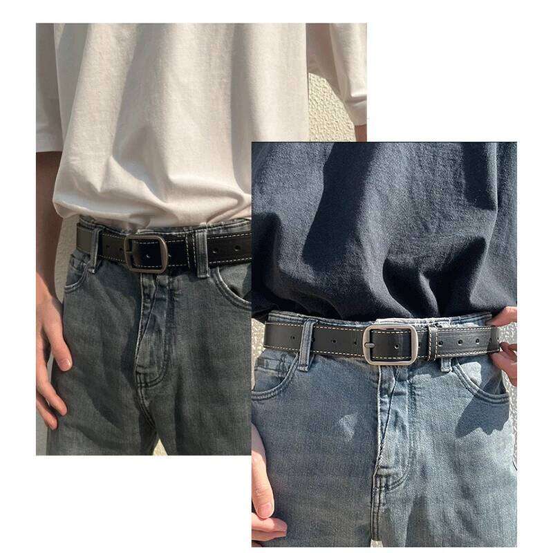 Simple Men's Trend Ins Versatile Personalized Young Pants Korean Youth Student Fashion Belt Y260225