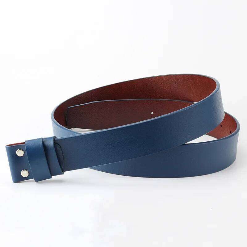Cowskin Cow Real Genuine Leather Belt No Smooth Cowboy 5 Colors Belts Body Without Buckle for Men Waistband Y260225