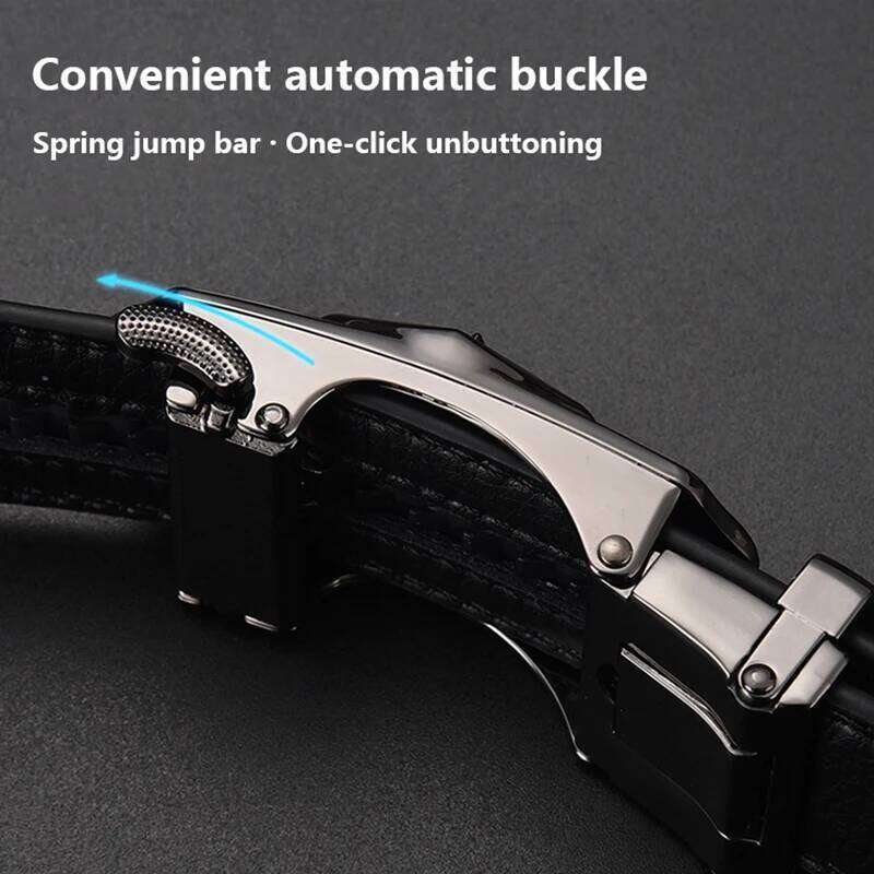 Mens Material Metal Rotatable Leather High Quality Men Business Belt Golden Waist Buckle Rhinestone De Y260225