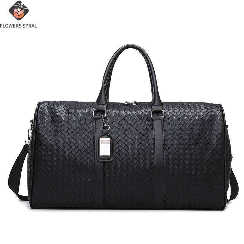 Large Capacity Made Of PU Leather Material, Designed As A Single/Double Shoulder Bag, Multifunctional Travel Bag Y260225