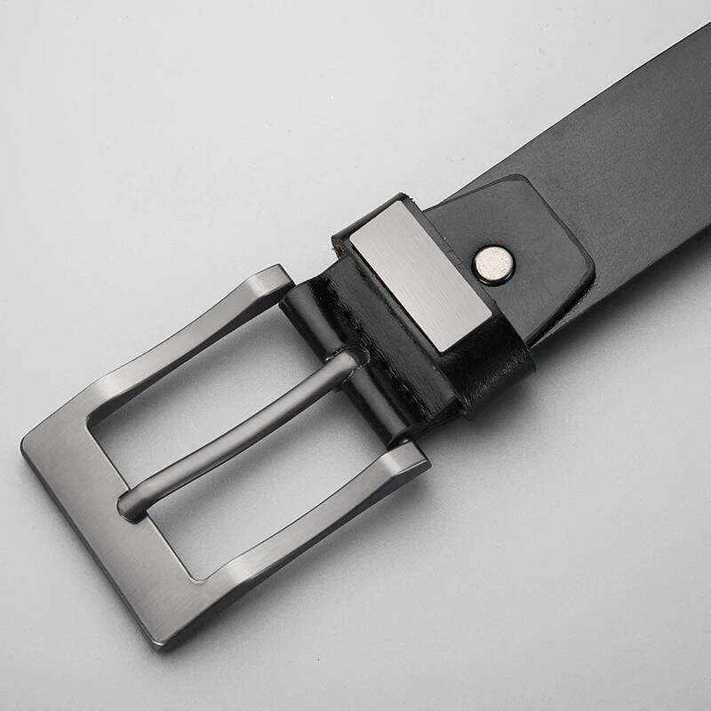 New Men's Cow Leather Luxury Strap Male Belts For Fashion Classice Vintage Pin Buckle High Quality Designer Belt Plus Size Y260225