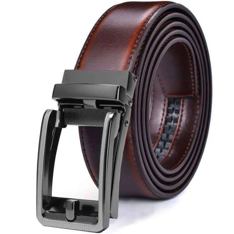 Ratchet Mens Dress Automatic Buckle Belt 1 3/8" Comfort Click - Perfect Companion to Men's Oxfords Y260225