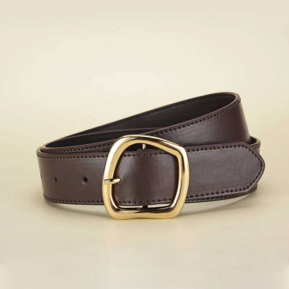 1PC New Women's Fashion Pin Buckle Genuine Luxury Soft PU Leather Belt with Cargo Pants Jeans BeltFor Men Women Y260225