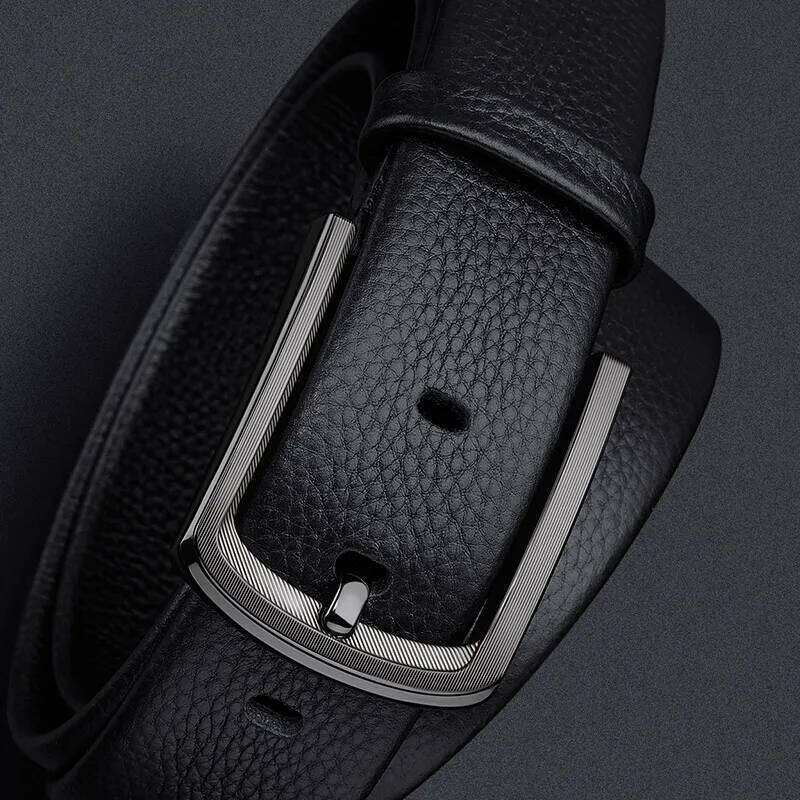 Men's business leather fashionable needle buckle belt, casual pants belt Y260225