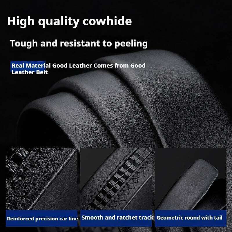 Men's Genuine Leather Business Automatic Fashion Designer Leisure Belt for Men Y260225