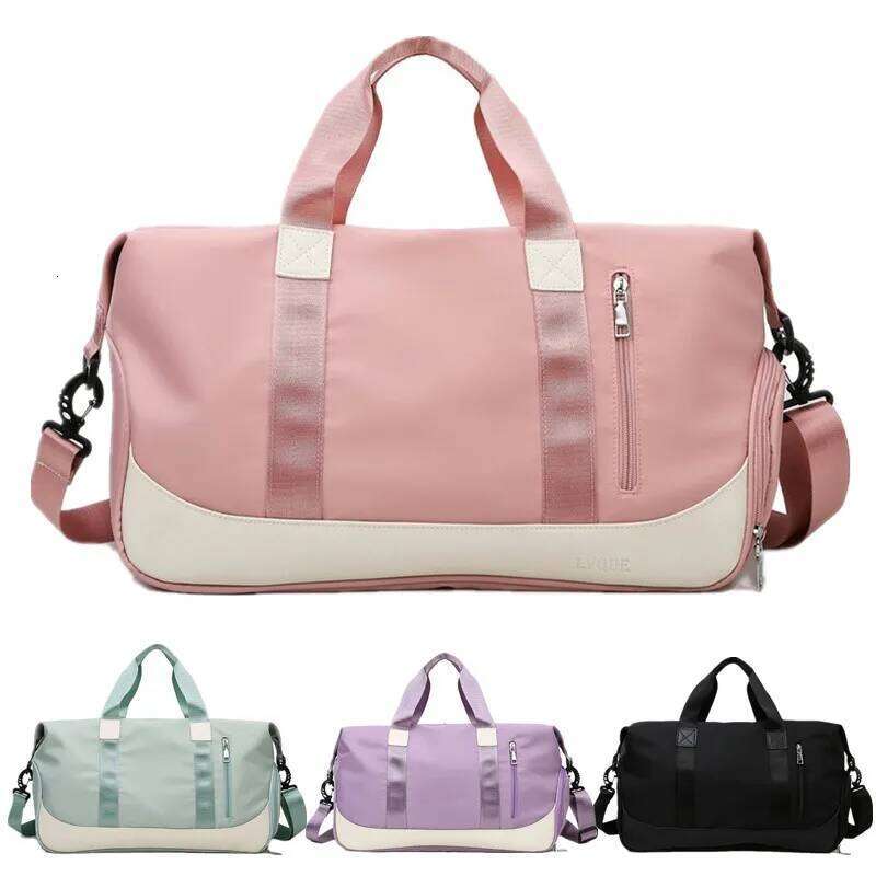 Women Gym Bags Travel Sports Dry Wet Separation Fitness Yoga Swimming Training Handbag Short-distance Shoulder Crossbody Bag Y260225
