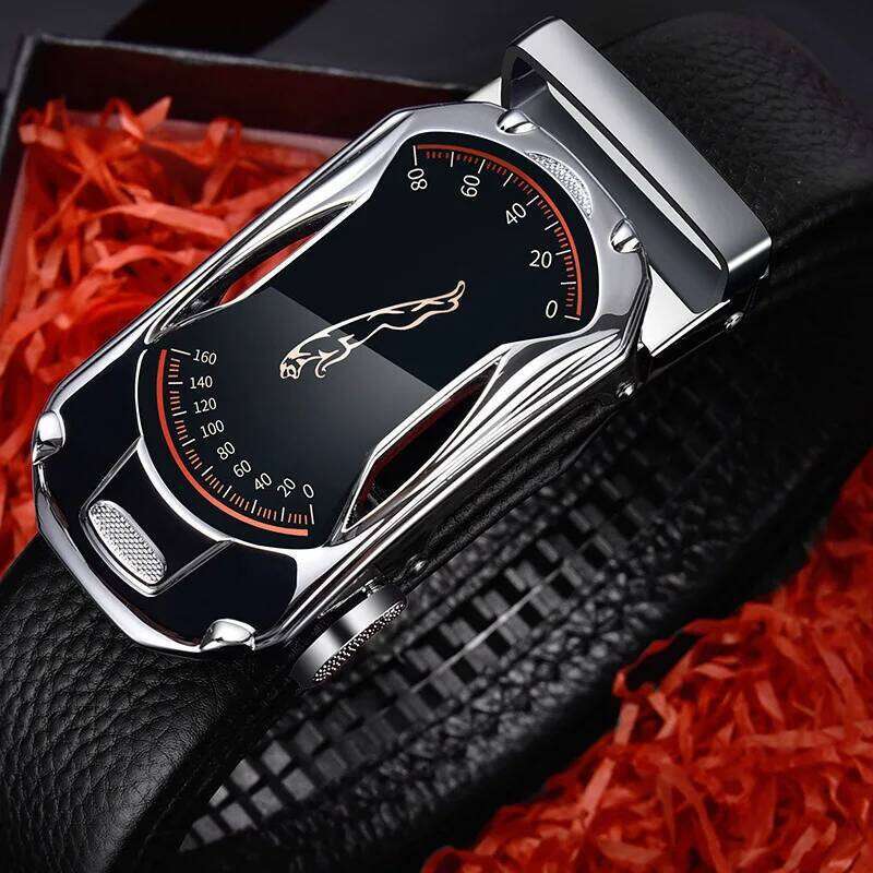Men Plus Large Long Size 130 140 150 160 170 cm Leather Belt Metal Alloy Automatic Buckle Brand Luxury Design Waist Belts Straps Y260225