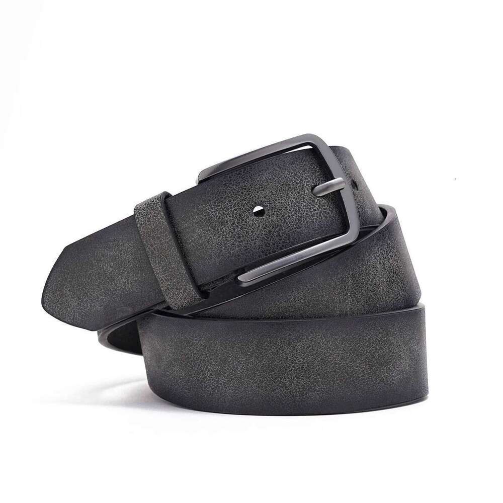 A men's PU belt suitable for leisure business gifts send a perforated nail Y260225