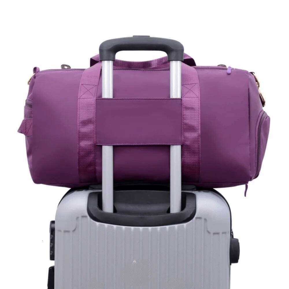 Oxford Travel Luggage Multi-functional Short Distance Nylon Duffle Bag Multi Layered with Shoe Compartment Y260225