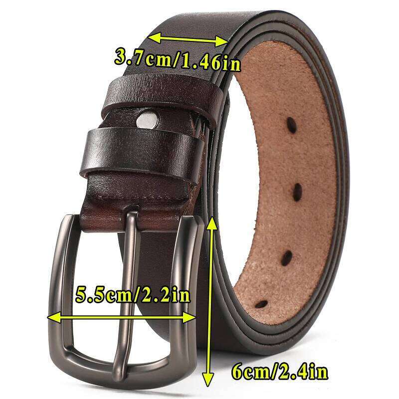 High-end leather belt men fashionable durable with jeans casual pants suitable for work business and sports Y260225