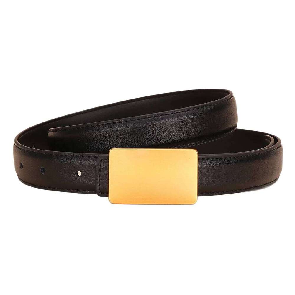 Women's Leather Belt Luxury Brand Waist Chain for Jeans and Dress Retro Pyramid Buckle Double Sided Belts Y260225