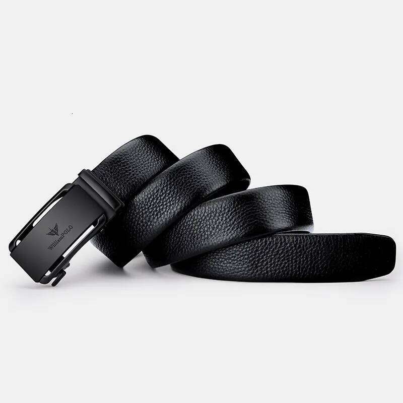 Genuine leather business with automatic buckle, fashionable formal pants belt, personalized belt Y260225