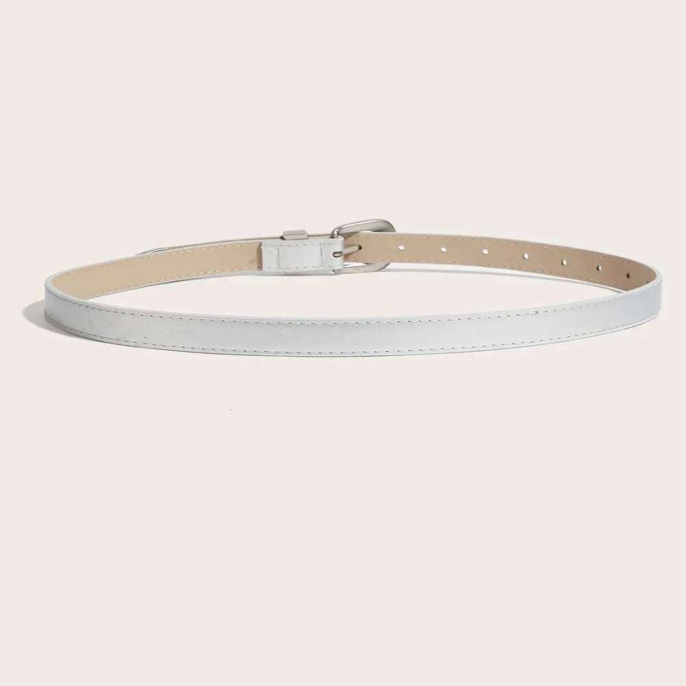 Retro Niche Women's New Casual Fashion Versatile and Simple Paired with Jeans Decoration Belt Ins Style Black Y260225