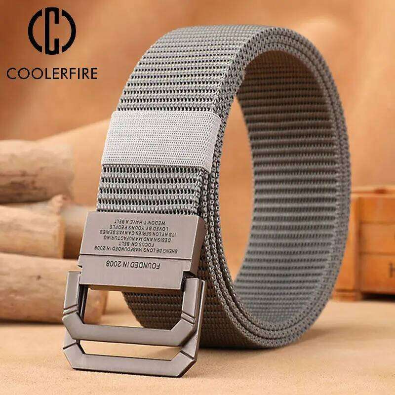 Nylon Webbing Fabric Tactical Army Canvas Casual Fashion Luxury Designer Jeans Belt for Men Military Sports Strap HB009 Y260225