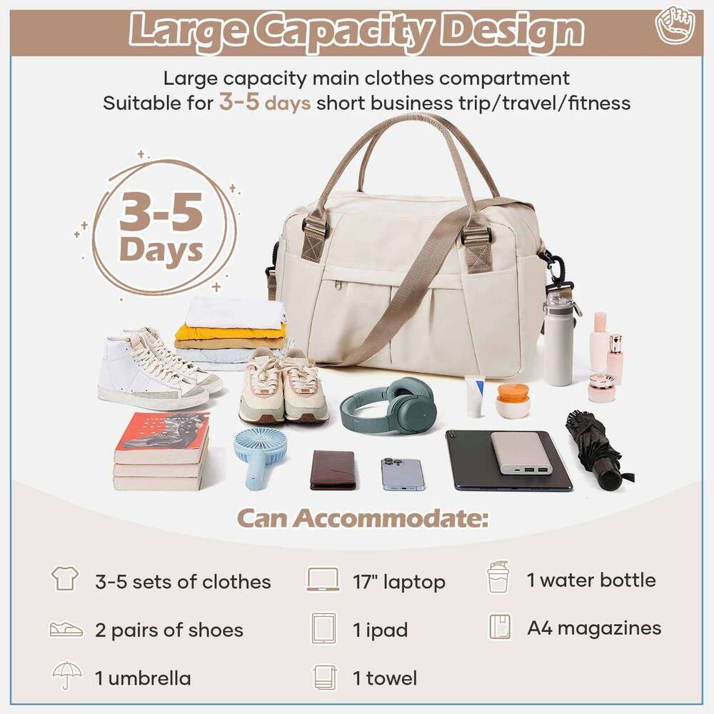 Ryanair 40x20x25 Cabin Carry-On, Luggage for tote Weekenders & Overnight Stays Storage Duffle Bag Travel Y260225