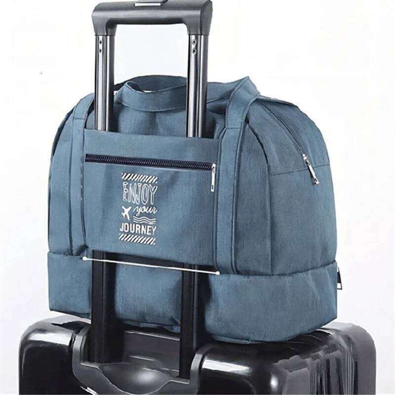 Fashion Folding Bag Women Travel Weekend Overnight Bags Large Capacity Hand Luggage Tote Duffel Accessor Supplies Y260225