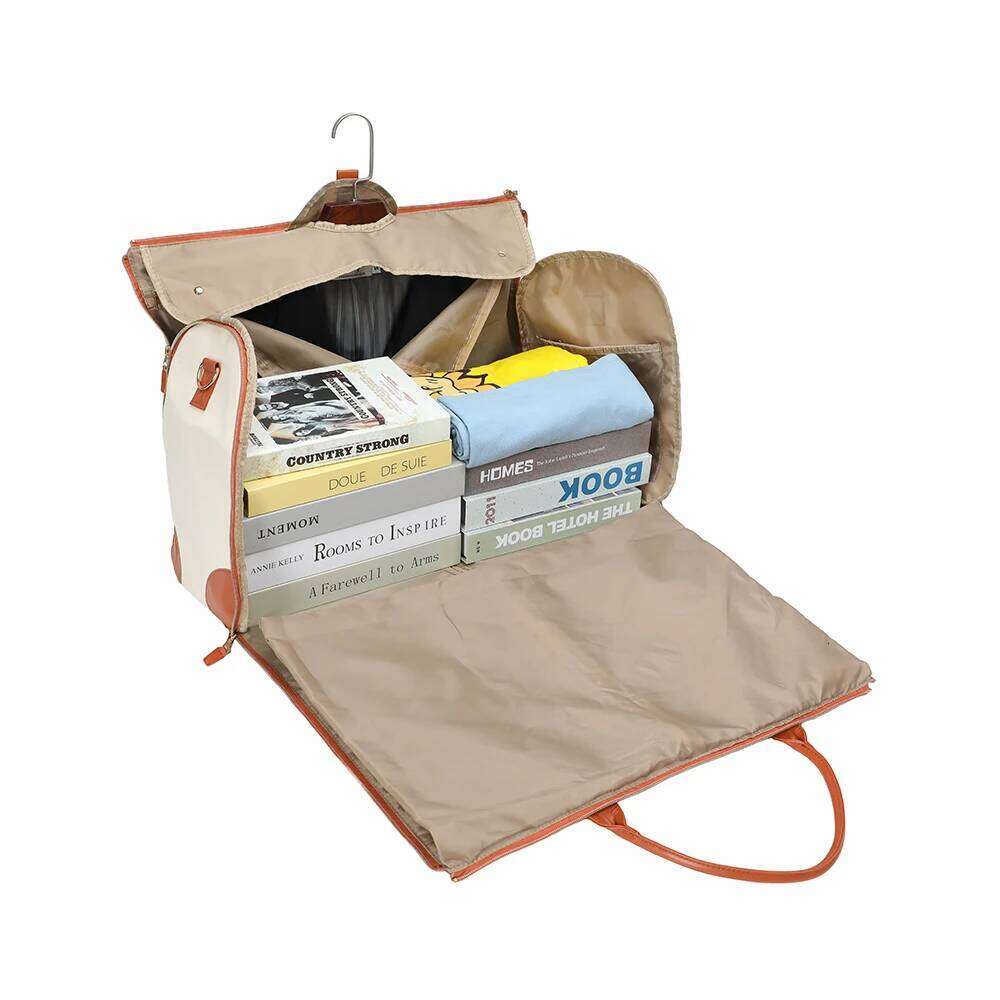 Fashion Large PU Folding Suit Storage Bag Women High Capacity Luggage Handbag Travel Sport Outdoor Multi Function Organizer Y260225